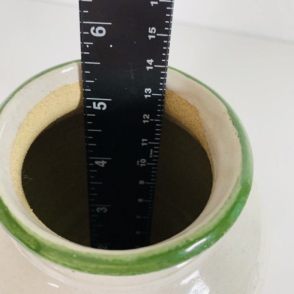 VTG Stoneware Pottery Ginger Jar 7" Vase Farmhouse Decor Handmade Southwestern - Picture 10 of 15